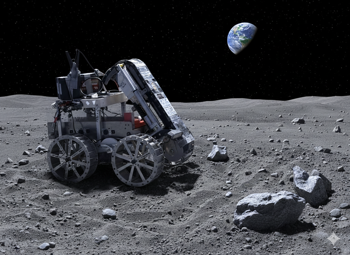 Lunar rover illustration